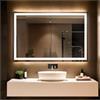 STYLE GLASS Specchio Bagno LED 4000K Posteriore ZIRCONE 100x70 cm, Specchio Retroilluminato Bagno