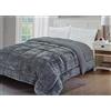 Corredocasa Piumone/Piumino Trapunta Coral Tinta Unita Caldo Double Face Vellutata Cinigliata Soffice Morbida Moderno Durevole Ideale per Casa Letto Famiglia Made in Italy(Singolo, Grigio)