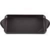Le Creuset Piastra in ghisa, Rettangolare, 33 x 22 cm, Adatta a tutte le fonti di calore incl. induzione, Nero