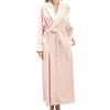 XiinxiGo Accappatoio da Donna Uomo in Morbido Pile Vestaglia Lunga Donna in Pile con Cintura Accappatoio Flanella Invernale,Rosa,XL
