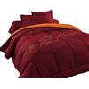 Tata Home Judit Trapunta Tinta Unita Duble Face Invernale Imbottita 350 gr/mq 100% Morbida Microfibra di Poliestere Misura 1 Piazza e Mezza 220x260 cm Colore Bordeaux Arancio