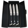 Sambonet Special Knife Edelstahl 18/10 Set di 3 coltelli da Bistecca T-Bone 25,6 cm, Lama Liscia, Acciaio Inossidabile, Nero, 29 x 13 x 6 cm, 3 unità