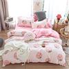 Morbuy Set Copripiumino Una Piazza e Mezza 200 x 200cm e 2 Federe, Sacco Copripiumino Reversibile Ragazza in Microfibra con Motivo di Carino, Copri Piumone Traspirante, Pesca Rosa