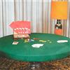 Carillo Copritavolo panno verde per tavolo da gioco rotondo - 120 cm L962
