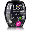 Dylon, tinta per tessuti, per colorazione in lavatrice, nero intenso, 350 g, confezione da 2