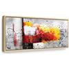 murando - Quadro Astratto 150x50 cm 1 Pezzo - Stampa su Tela in TNT Tessuta XXL Grande - Quadri Moderni Soggiorno Grandi - Stampe da Parete Murale Arte Moderno Pittura - a-A-0331-b-b
