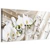 B&D XXL - Quadro Orchidea Fiori 1 Pezzo - Stampa su Tela in TNT Tessuta XXL Grande - Quadri Moderni Soggiorno Grandi - Stampe da Parete Murale Arte Moderno Pittura -