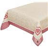emmevi Tovaglia Cucina Runner Centrotavola Shabby Chic Quadretti Rossi MOD.TOVAGLIA Shabby (C) 140X180