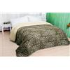 Tata Home Trapunta Invernale Animalier in Morbida e Calda Microfibra Letto Piazza e Mezza Misura 210x250 cm Audrey Dis. 14 Leopardato