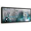 murando Quadro Soffione 135x45 cm 1 Pezzo - Stampa su Tela in TNT Tessuta XXL Grande - Quadri Moderni Soggiorno Grandi - Stampe da Parete Murale Arte Moderno Pittura - Fiori blu b-C-0169-b-d