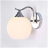 Mengjay E27 Industria moderna Luci sfera di vetro Lampade da parete, Applique da parete Interno per camera da letto, soggiorno, corridoio