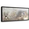 murando - Quadro Soffione 135x45 cm 1 Pezzo Stampa su Tela in TNT Tessuta XXL Quadri Moderni Murale Arte Moderno Grafica Decorazioni da Parete Pittura Immagini Decori Fiori Natura grigio b-C-0169-b-b