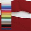 Tata Home Lenzuolo sopra 100% Cotone Misura cm 240x300 Letto Matrimoniale Due Piazze Colore Bordeaux Made in Italy 57 Fili al cm2