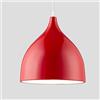 Chao Zan Lampade A Sospensione A Tirante E27 LED Moderni Metallo Paralume Lampadario Regolabile in Altezza Per Cucina Da Ristorante Bancone Cafe Bar Cucina Corridoio Deco Luce Pendente lampadario(Rosso)