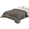 Tata Home Trapunta Invernale Matrimoniale Imbottita 300 gr/mq Piumone Caldo Letto 2 Piazze 260x260 cm Fantasia Animalier Maculata Made in Italy MOD. Leopardata