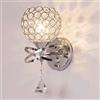 Mengjay Lussuose lampade da Parete a LED in Cristallo Applique da Parete Decorazione per la casa Lampada da Parete a Sospensione in Cristallo Modern Metal E27 Illuminazione da Parete