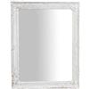 Biscottini Specchio vintage da parete 47x36x4 cm Made in Italy | Specchio shabby bianco anticato | Specchiera bagno a muro | Specchio da parete