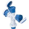 ProPart Spina tripla industriale 16A CEE 16A 2P+T 220V-250V e 3 Prese 2P+T 220-250V IP67 ProPart