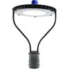 M LEDME Lampione stradale Led 50W Nero IP65 Bianco freddo 5000K con sensore crepuscolare M LEDME
