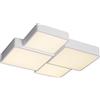 M LEDME Lampadario Led da soffitto Emin Bianco 84W Dimmerabile con temperatura colore regolabile con telecomando M LEDME