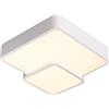 M LEDME Lampadario Led da soffitto Nerima Bianco 70W Dimmerabile con temperatura colore regolabile con telecomando M LEDME