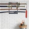 Supporto per supporto a parete con supporto per spada da samurai e supporto