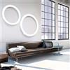 Panzeri Silver Ring lampada da parete o soffitto LED d. 78 cm