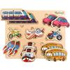 PikatoyZ® Puzzle Bambini 2 Anni - Giochi in Legno 1 Anno - Idea Regalo per Bimbo e Bimba per Natale o Compleanno - Gioco Montessori Educativo di mezzi de trasporto