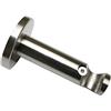 Gardinia Supporto Aperto per Ø 16 mm Effetto Acciaio Inox 7,5 cm, Metallo