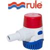 RULE POMPA SENTINA RULE 1100 GPH AD IMMERSIONE 74 l/min 12V BARCA GOMMONE