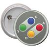 Spilla Calamita pins badge frigo Ø 45 mm Joypad Super Nintendo Joystick pad