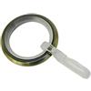 Gardinia Anello per Tenda per bastoni per Tenda, incl. Inserti scorrevoli e Ganci Pieghevoli, Linea Memphis