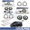ALPINE SXE1750S SXE1725S Casse Altoparlanti Ant + Post per NISSAN NV200