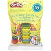 Play-Doh Party Bag, 18367EU4, dai Due Anni in su, Contiene: 15 vasetti di Pasta da Modellare da 28 Grammi ciascuno, 16 Adesivi Colorati