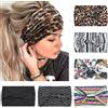 Kavya 6 Pezzi Fasce Per Capelli Donna,Kavya Larga Fascia Capelli Elastici Stampa Leopardata Boho Alla Moda Stampa Floreale Accessori Capelli Per Lavoro Quotidiano Yoga(D)