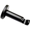 Gardinia Supporto per Bastoni per Tende con Ø 16 mm, Nero Opaco, Metallo, 7,5 cm