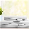 Burrito Blanco Lenzuolo sopra per ospitalità G12 Lisa 100% cotone per letto singolo da 90 x 190 fino a 90 x 200 cm | lenzuolo sopra 90, colore bianco