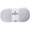 KORBOND Acrilico doppio grigio argento chiaro 100 g Korbond (disponibile in 27 colori) -Filato leggero, ipoallergenico e durevole
