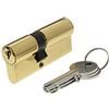 Bricard 30104 Cilindro di serratura doppio ingresso securipro Dimensione 30 + 40 mm in ottone