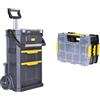 Stanley Stst1-79231 Rolling Workshop Carrello Porta Utensili 2 In 1 & Stst1-71197 Organizer Sort Master, Twin Pack