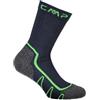 Cmp Kids Trekking Sock Poly Med Calza Trekking Mezza Gamba Blu/Gri