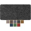 ANRO - Zerbino Poet, lavabile, impermeabile e robusto per ingresso, porta di casa, corridoio, cucina, camera da letto, 40 x 80 cm, colore: nero