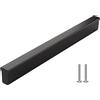 Drenky Maniglie per Mobili, Moderni Nero Opaco Maniglie Cassetti Armadio da Cucina in Alluminio Distanza Fori 160 mm Maniglie Cassetti con Viti, 2 pezzi