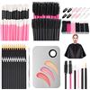 LIONVISON Applicatori Trucco Monouso 262 PCS con Palette e Spatola | Set Completo con Applicatori Monouso e Palette Miscelazione - per Make Up Preciso e Igienico
