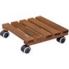 WAGNER design yourself Wagner Carrello per Piante Country 28 x 28 x 8 cm I Carrello per Fiori per Interni, Palissandro I Tavoletta Antiscivolo in Legno massello FSC® I Ruote I Portata 100kg I Fatto in UE-20020301