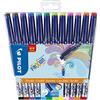 PILOT - Set di 12 FriXion Fineliner - FriXion Fineliner - Pennarello Cancellabile con Inchiostro Termosensibile - 12 Colori - Punta Media