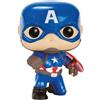 FUNKO BOBBLE HEAD POP MARVEL CAPTAIN AMERICA CIVIL WAR CAP AMERICA VAR POSE NEW