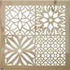 Artemio Piastrella Cemento Fiori Stencil Home Decorazione, Plastica, Multicolore, 30,5 x 0,2 x 35 cm