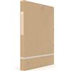 Oxford Touareg - Scatola portadocumenti, 24 x 32 cm, dorso 25 mm, con elastico in carta riciclata, colore: bianco satinato
