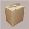LUCGEL 10 Pz Scatola per Confezione Regalo Natale Porta Panettone Bottiglia Valigetta Media in Cartoncino Avana liscio 330x250H350mm